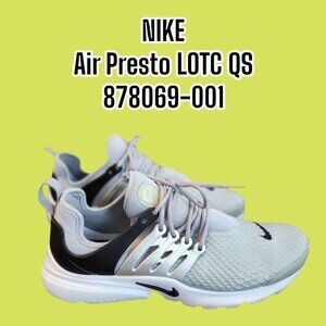 Nike Air Presto LOTC QS Wolf Grey Womens Sneakers 878069-001 Size 10